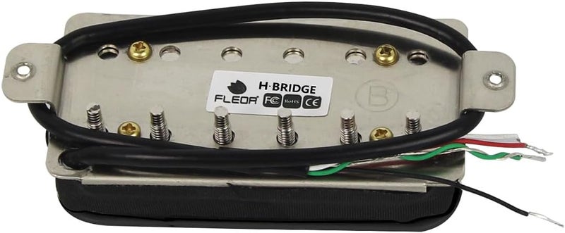 FLEOR 3pcs Ceramic Guitar Pickup HSS Humbucker Pickup Set Black Fit ST Style Electric Guitar Part - Image 4